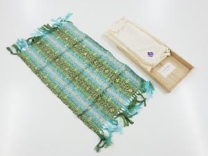 リサイクル　龍村平蔵織物美術研究所　花更紗模様織り出し卓布